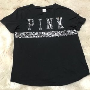 Sz L Victoria’s Secret Pink Aztec Bling Shirt